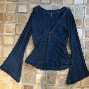 Free People Empire Waist Bell Sleeve